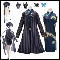 Kisaki Anime Cosplay Game Blue Archive Costume Wig Lolita Cheongsam Coat Cloak Suit