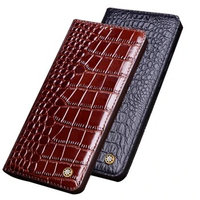 Luxury Natural Leather Magnetic Closed Phone Bag Case For ZTE AXON 30 Pro 5G/ZTE AXON 30 Ultra 5G Flip Cover Kickstand Funda