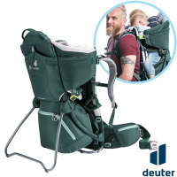 【Deuter】KID COMFORT 輕量網架式減震透氣嬰兒背架背包_3620221 綠