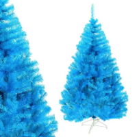 【摩達客】耶誕-5尺/5呎-150cm台灣製豪華型晶透藍色聖誕樹-裸樹(不含飾品/不含燈/本島免運費)