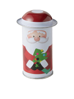 กล่องเหล็ก ทรงกระบอก Santa Tree ขนาด 5.4x11 ซม. หลากสี
