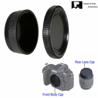 F Mount Camera Body &amp; Rear Lens Cap For Nikon D3500 D3400 D3300 D5600 D5500 D5300 D7500 D780 D750 D850 D610 Replace BF-1B LF-4