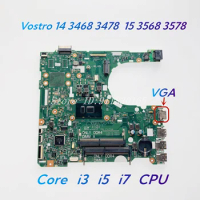 15341-1 91N85 For dell Vostro 14 3468 3478 15 3568 3578 Laptop Motherboard CN-02HKXD With Core I3 I5 I7 CPU UMA VGA Mainboard