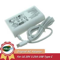 20V 3.25A 65W USB Type C ADT-65DSU-D03-2 ADT-65FSU-D03-EPK EAY65895911 Original AC Adapter Charger For LG gram 15Z90Q-P.ADB9U1