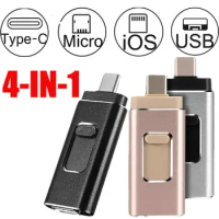 USB Drive for iphone TYPE-C Pen Drive 256GB 128GB 64GB 32GB 16GB USB C Memory Stick Micro Photo Stick 3.0 USB Flash Drive