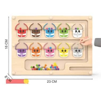 MAGNETIC BEAD COUNTING MAZE 9003/9004 Mainan Papan Maze Magnet Bola Warna Edukatif