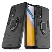 Shockproof Bumper For OnePlus Nord 2 5G Case OnePlus Nord 2 CE N10 N100 N200 Silicone Armor Hard PC Stand Cover OnePlus Nord 2