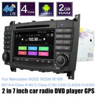 For M/ercedes B-ENZ W203 W209 W169 W219 A-Class A160 C-Class C180 C200 CLK200 CLK350 Car DVD Player Radio Android 6.0