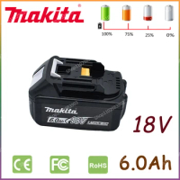 Makita 100%Original Lithium ion Rechargeable Battery 18V 6000mAh 18v drill Replacement Batteries BL1860 BL1830 BL1850 BL1860B