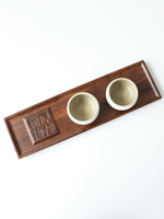 重竹茶盤實木干泡盤長方形托盤厚德載物泡茶盤長茶臺家用復古風格