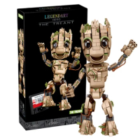 475PCS+ Groot Marvel Building Blocks Guardians of the Galaxy Bricks Plastic DIY Marvel legends Model Puzzle Action Figure Toy