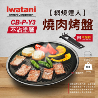 【Iwatani 岩谷】網燒達人不沾塗層燒肉烤盤CB-P-Y3 (悠遊戶外)