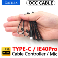 For IE40Pro IE40 Replaceable HIFI Earphones TYPEC to IE40Pro High Purity Single Crystal Copper Cable