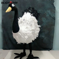 2020 Easter 2M Bird Crane Mascot Costume For Advertising Adult Crane Character Mascots Animal Mascotte Outfit Suit Fancy Dress