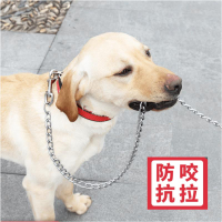 狗鏈子大型犬中型犬小型犬鐵鏈項圈牽引繩 防咬狗繩 拴狗鏈子遛狗繩