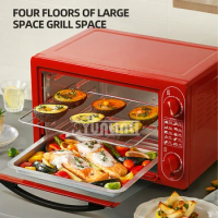 48L Pizza Oven Household Electric Oven Intelligent Large Capacity Horno Minibackofen
