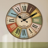 Hot Selling Retro Decorative Wall Clock 12 Inch Creative Clock Custom Antique Alarm Clock Wall Clocks Wall Decor
