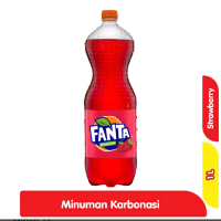 Fanta Strawberry Minuman Soda Rasa Stroberi 1 liter Drink
