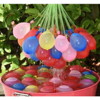 寶貝屋 灌水球神器 快速灌水球 附轉接頭  一包3束 一束37個 氣球 合計水球大戰 快速注水派對歡樂 玩水 打水仗