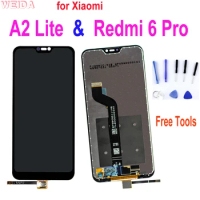 5.84" Original LCD For Xiaomi Mi A2 Lite Display Redmi 6 Pro LCD Display Touch Screen Digitizer Assembly with Frame Replacement