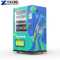 YG 24 Hours Self-service Vender Beer Vending Machine Snacks and Drinks Combo LED Light Water Vending Capsule Vending Machine