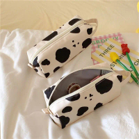 TAS POUCH MINI / KOTAK / TEMPAT PENSIL LUCU MOTIF KULIT SAPI LUCU