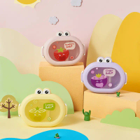 Cute little frog children's lunch box, portable snack box for toddlers, student fruit box, compartme