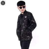 JAKET CAMO PRIA PREMIUM BEST SELLER Katun Nyaman Distro Casual Panjang Hitam Semi Parka Cowok Keren 