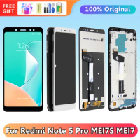 5.99'' Redmi Note 5 Display Screen, for Xiaomi Redmi Note 5 Pro MEI7S MEI7 Lcd Display Digital Touch Screen Assembly with Frame