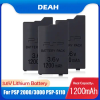 1200mAh 3.6V Lithium Rechargeable Battery Pack For Sony PSP2000 PSP3000 PSP 2000 3000 PSP-S110 PlayStation Portable Gamepad