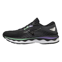 Mizuno Wave Sky 6 [J1GD220275] 女 慢跑鞋 運動 路跑 頂級回彈 穩定 包覆 舒適 黑綠紫