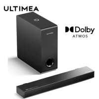 ULTIMEA Sound Bars with Dolby Atmos for TV with Subwoofer,Bluetooth Soundbar Speaker,3D Surround Sound System for TV Speakers