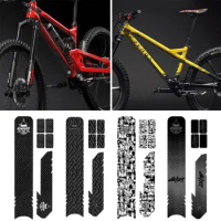 Scratch-proof Cycling Accessories Chain Guards Decals Bicycle Protective Film Bike Frame Sticker Carbon Fiber Pattern