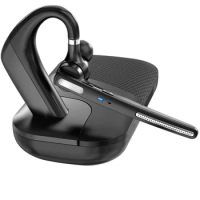 Wholesale Mono Bluetooth headset single Ear Handsfree wireless Earpiece headphone for trucker Office Driving Business