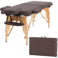 Massage Table Massage Bed Spa Bed 73 Inch Portable 2 Folding W/Carry Case Table Heigh Adjustable Salon Bed