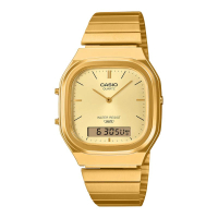 卡西歐 CASIO 復古 雙城市時間 不鏽鋼 不鏽鋼錶帶 AQ240 AQ240EG AQ-240 AQ-240EG AQ-240EG-9 AQ-240EG-9A 經典設計 金色 裝錶 女裝錶 男裝表