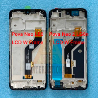 For Infinix Tecno Pova Neo LE6 LE6h LCD Neo 2 LG6n LCD Display Screen Frame Touch Panel For Tecno Pova Neo 3 LCD LH6n Display