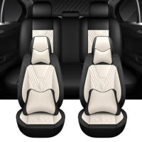 Full Set Leather Car Seat Covers For Hyundai Creta Veloster VW Gol G3 G5 Opel Astra J Astra K Honda City CRV Auto Accessories