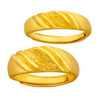 【元大珠寶】買一送一黃金戒指9999對戒承諾(2.64錢正負5厘)