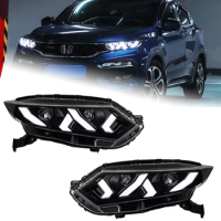 AKD Car Styling for Honda HR-V LED Headlight 2015-2021 Headlights HRV Vezel DRL Turn Signal High Beam Angel Auto Accessories