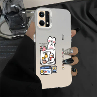 Casing Hp Untuk OPPO Reno 7 4G OPPO Reno 8 4G Reno 7 5G F21 Pro F21s Pro Case Pola Kelinci dan Bonek