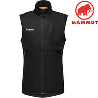 Mammut 長毛象 Ultimate VII SO Vest 男款 經典抗風軟殼背心 1011-01830 0001 黑