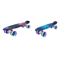 New-Mini Cruiser Skateboard 22Inch Fish Board Children Scooter Longboard Penny Board Skate Board For Beginners Teens