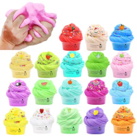 Fluffy Slimes Set Cloud Slimes Toy Butter Slimes Kit Slimes Supplies Playdough Modeling Clay Charmes For Anti-stress Party Favor