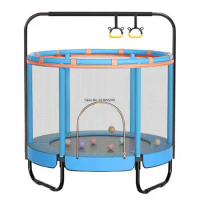 45in Trampoline With Guard Net For Kids Trampolines Jump Bed Basketball hoop Children Indoor Outdoor Fitness Exercise Family Toy