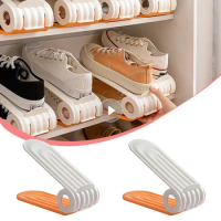 Storage Saver Shoes Adjustable Space Rack Bedroom Organizer Shoe Double Warderobe Footwear Modern Slots Stand