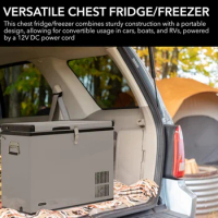 Whynter FM-45G 45 Quart Portable Refrigerator and Deep Freezer Chest, AC 110V/ DC 12V, Real Chest Freezer for Car, Home, Camping
