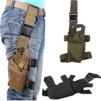Pistol Holster Drop Thigh Glock 17 19 Gun Holster Pouch Military Nylon Holster Hunting Accessories For Glock Beretta Adjustable