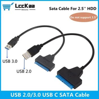 Usb Sata Cable Sata 3 To Usb 3.0 /2.0/3.1 Adapter Cables Connectors Usb Sata Adapter Cable Support 2.5 Inches Ssd Hdd Hard Drive