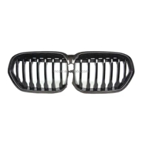 High quality carbon fiber front bumper Single Slats grille for BMW X1 F48 grille